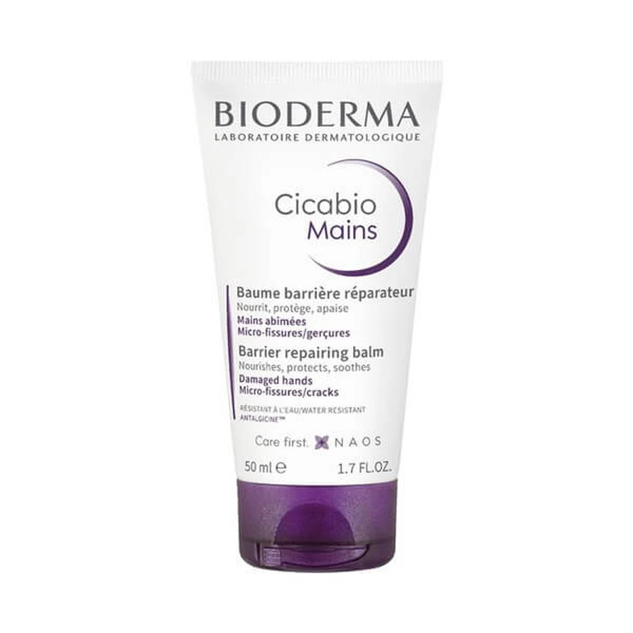 Bioderma Cicabio Mains, Hand Cream, Regenerating, 50 ml