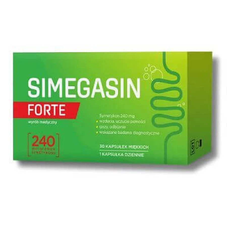 Simegasin Forte, 30 zachte capsules