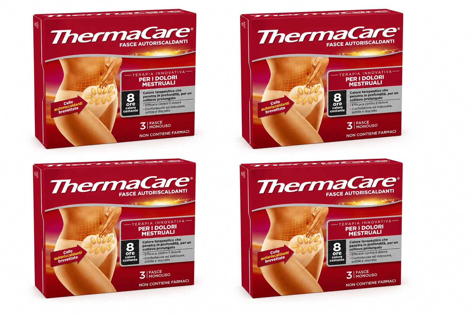Thermacare Autoriscalad Bandages For Menstrual Pain 4x3 Pieces