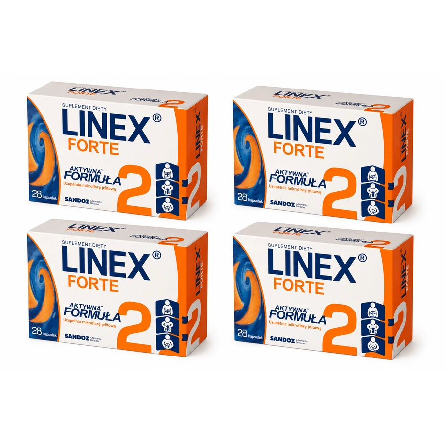 Linex Forte, 4 x 28 capsules, Sandoz