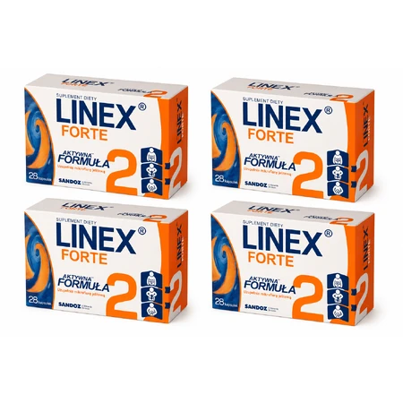 Linex Forte, 4 x 28 capsules, Sandoz