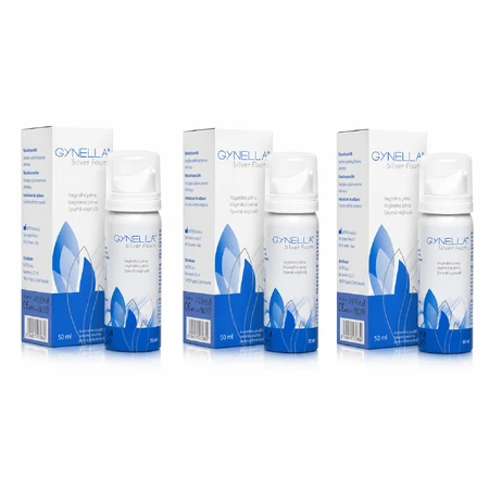 Gynella Silver Foam Intimate Hygiene Foam, 3x50 ml, Heaton