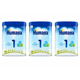 Humana 1, infant formula for newborns, 3x750 g
