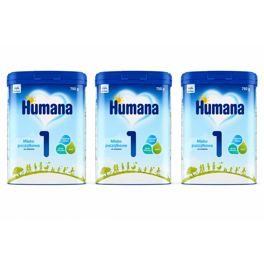 Humana 1, infant formula for newborns, 3x750 g