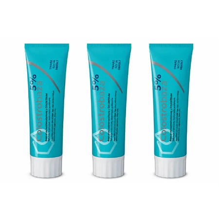 Colostrobaza 5%, anti-wrinkle cream with colostrum, 3x30 g