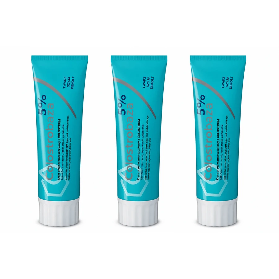 Colostrobaza 5%, anti-wrinkle cream with colostrum, 3x30 g