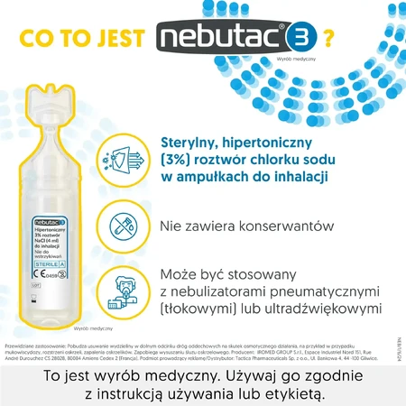 Nebutac 3 Inhalationslösung, 3%, 4x30 Ampullen 