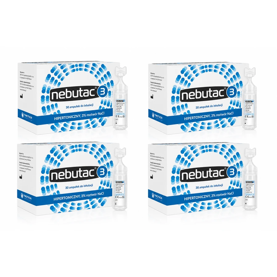 Nebutac 3 Inhalationslösung, 3%, 4x30 Ampullen 
