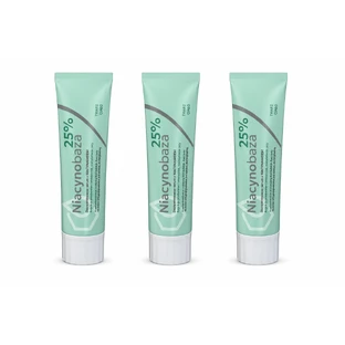 Sérum concentrado Niacynobaza al 25 % con niacinamida, para rostro y cuerpo, 3 x 30 g, Farmapol