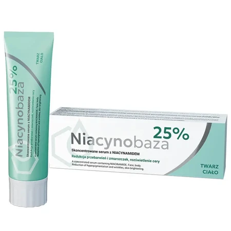 Niacynobaza 25% Niacinamideserum voor gezicht en lichaam, 3x30 g, Farmapol