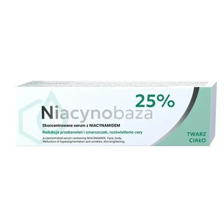 Niacynobaza 25% Niacinamideserum voor gezicht en lichaam, 3x30 g, Farmapol