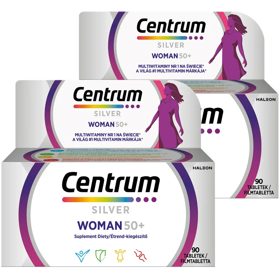 Multicentrum Mujer 50+ Complemento multivitamínico, 2 x 90 comprimidos