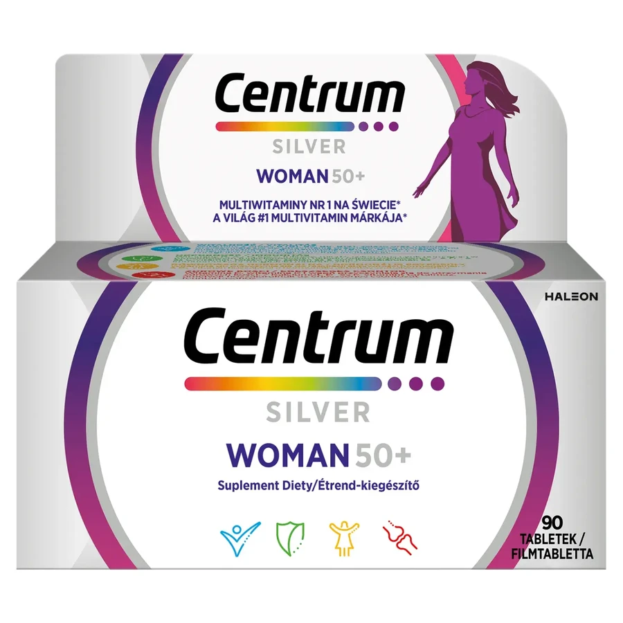 Multicentrum Mujer 50+ Complemento multivitamínico, 2 x 90 comprimidos