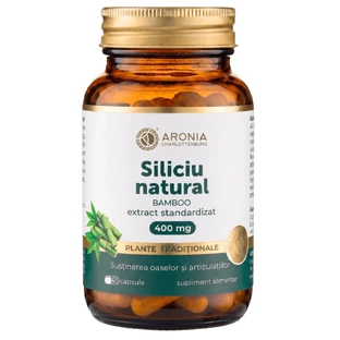 Natuurlijk silicium 400 mg — 60 capsules met gestandaardiseerd extract van jonge bamboescheuten, voor botten, gewrichten en bewegingsvrijheid | Traditionele kruiden