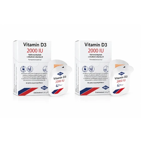 VITAMIN D3 IBSA 2000 IU 2×30 tablets, dietary supplement