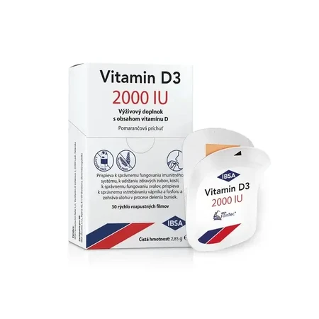 VITAMIN D3 IBSA 2000 IU 2×30 tablets, dietary supplement