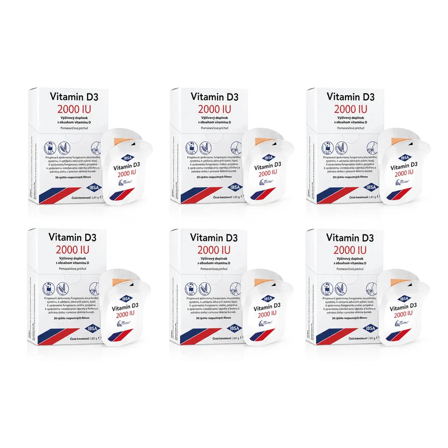 VITAMIN D3 IBSA 2000 IU 6×30 tablets, dietary supplement