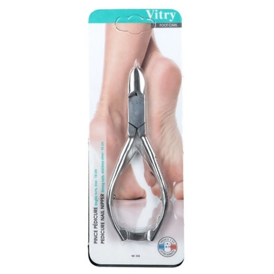 Vitry Foot Care pedicure-tang voor sterke nagels, roestvrij staal, 14 cm