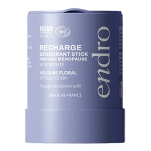Endro 48-Hour Pro-Age Menopause Deodorant Stick, Velours Floral, Organic Refill, 50 g