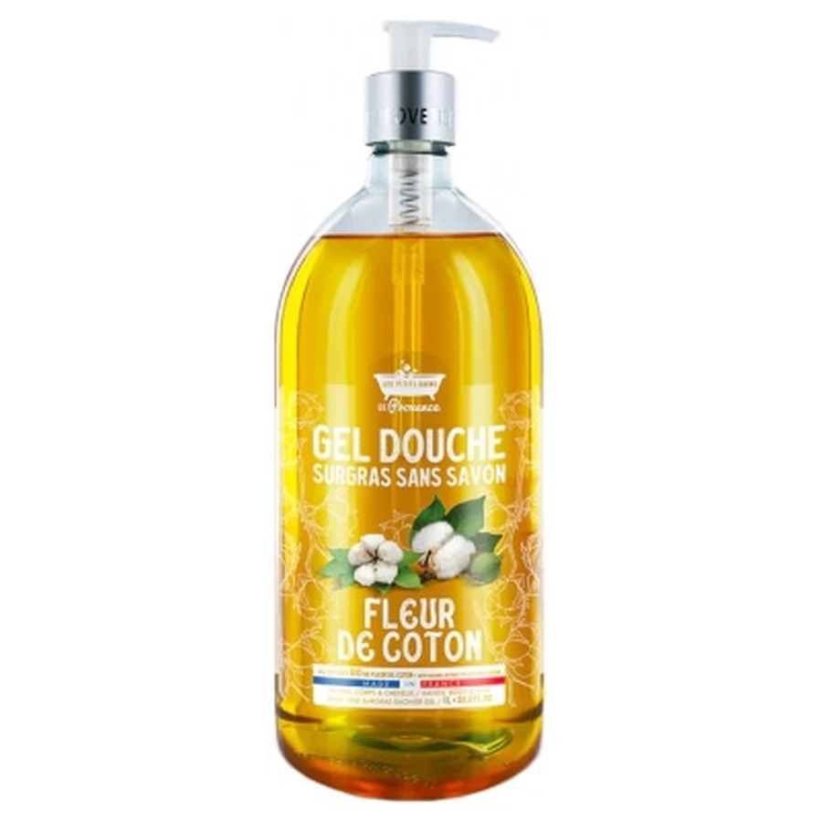 Les Petits Bains de Provence Gel Douche Fleur de Coton 1 L