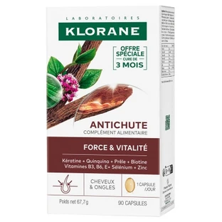 Klorane Anti-Hair Loss Strength and Vitality 90 Capsules