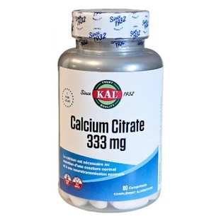 Kal Citrato de calcio 333 mg, 90 comprimidos