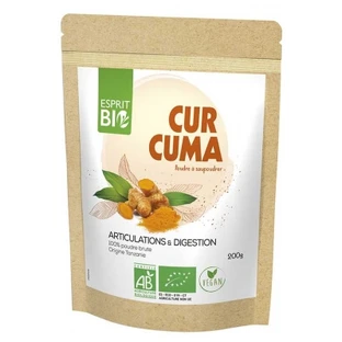Esprit Bio Curcuma Poudre à Saupoudrer Bio 200 g