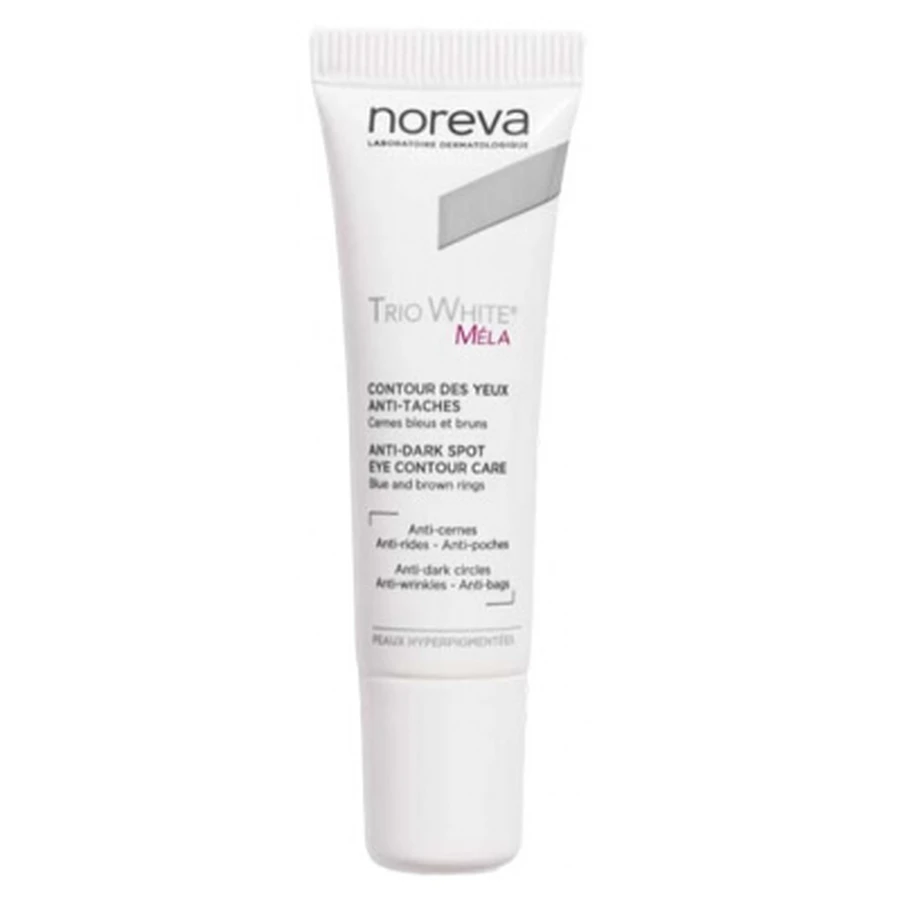Crema para el contorno de los ojos Noreva Trio White Mela contra las manchas oscuras, 10 ml