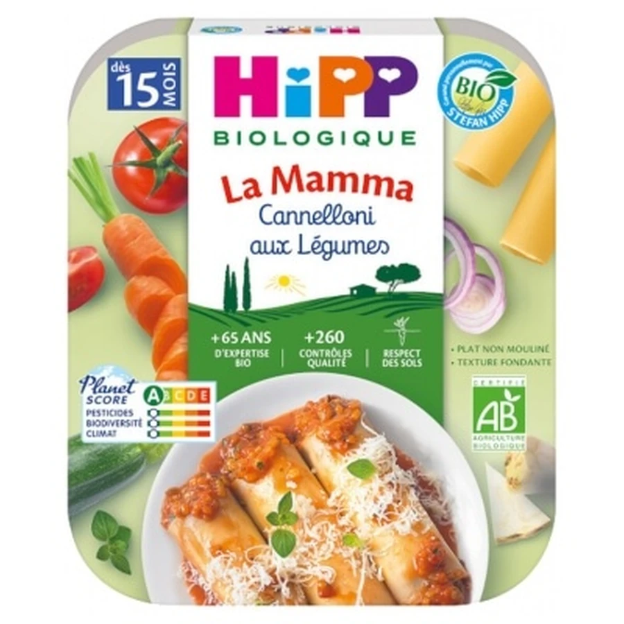 HiPP La Mamma Biologische Groentecannelloni, vanaf 15 maanden, 250 g