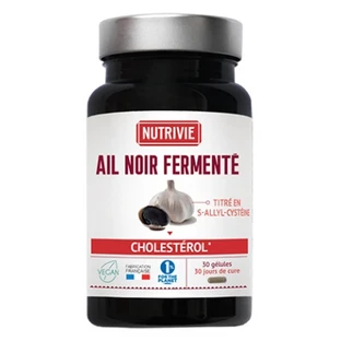 Nutrivie Fermentierter schwarzer Knoblauch, 30 Kapseln