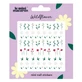 Die Mini-Macaron-Nagelaufkleber mit Wildblumenmotiv