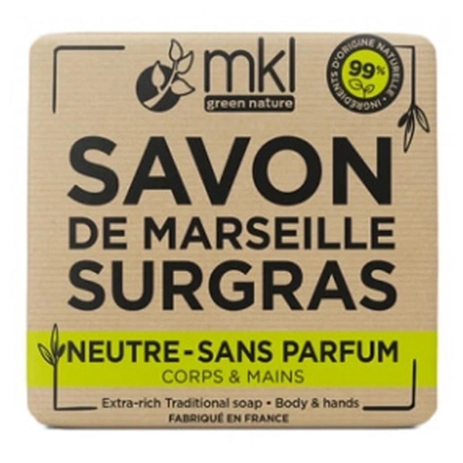 Jabón de Marsella hidratante neutro MKL Green Nature, 100 g
