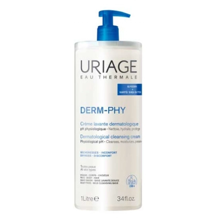 Uriage Derm-Phy dermatologische reinigingscrème 1 L
