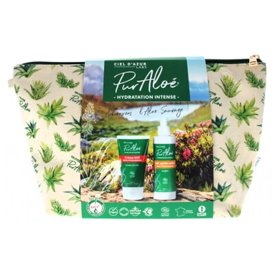 Kit de hidratación de verano orgánico «Pure Aloe Intense Hydration»