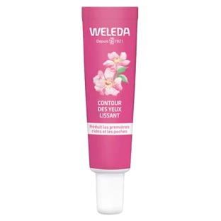 Crema suavizante para el contorno de los ojos de Weleda con rosa mosqueta y té blanco, 12 ml