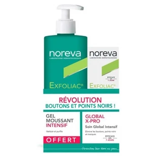 Noreva Exfoliac Global X-Pro Intensive Global Treatment 30 ml + Intensive Foaming Gel 400 ml