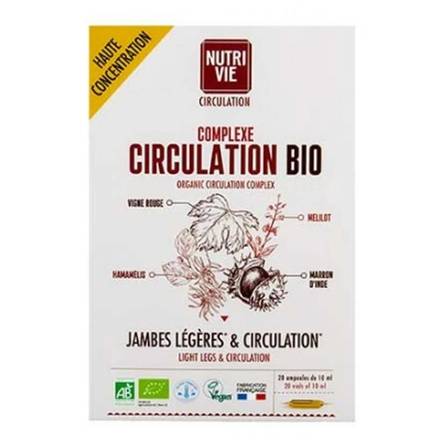 Nutrivie Bio-Durchblutungskomplex, 20 Ampullen
