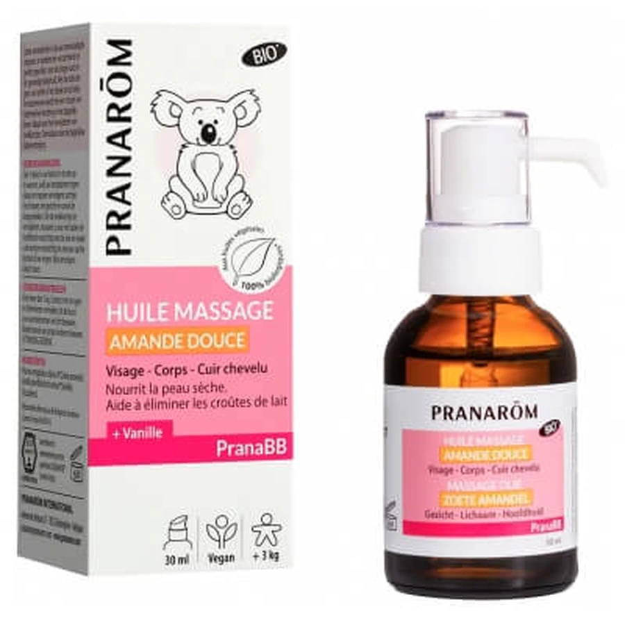 Pranarôm PranaBB Organic Sweet Almond Massage Oil 30 ml