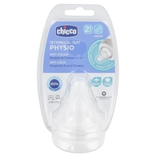 Chicco Physio 2 Pacifiers, Medium Flow, 2 Months and Up