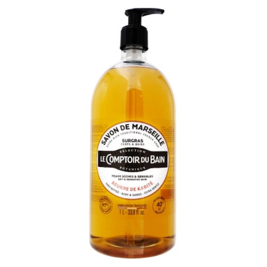 Le Comptoir du Bain Marseille-Seife mit Sheabutter, 1 l