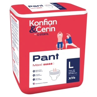 Stentil Konfian & Cerin Pant Maxi 14 Culottes Absorbantes pour Adultes Taille L