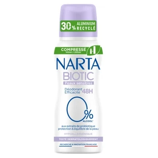 Narta Biotic 48-Hour Deodorant for Sensitive Skin, 100 ml