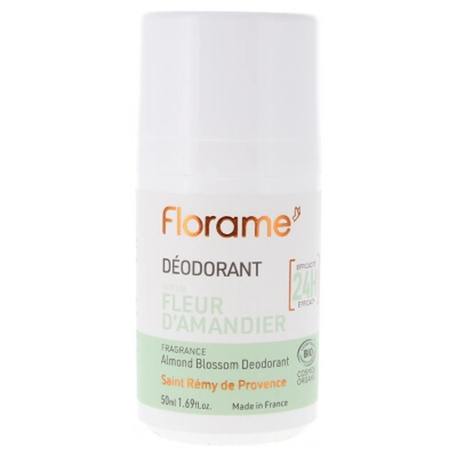 Florame 24-uurs biologische deodorant met amandelbloesem, 50 ml