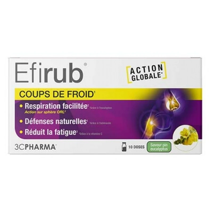 3C Pharma Efirub para resfriados, 10 sobres monodosis