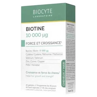 Biocyte Biotin 10,000 µg Strength and Growth 45 Capsules