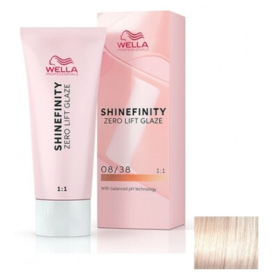 Tinte semipermanente Wella 08/38 Honey Latte Shinefinity