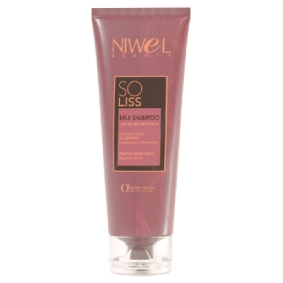 Niwel Beauty So Liss Shampoo Milk voor gestrekt of ontkruld haar, 250 ml