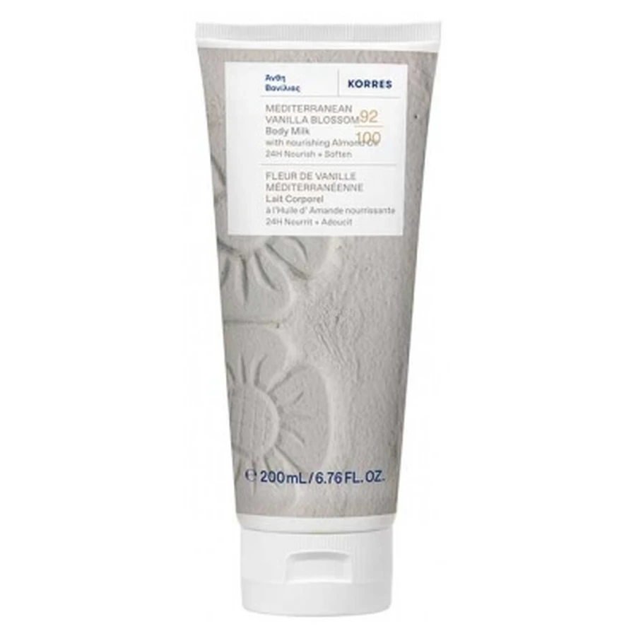 Loción corporal de flor de vainilla mediterránea de Korres, 200 ml