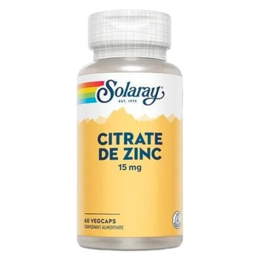 Solaray Zinkcitrat, 60 vegetarische Kapseln