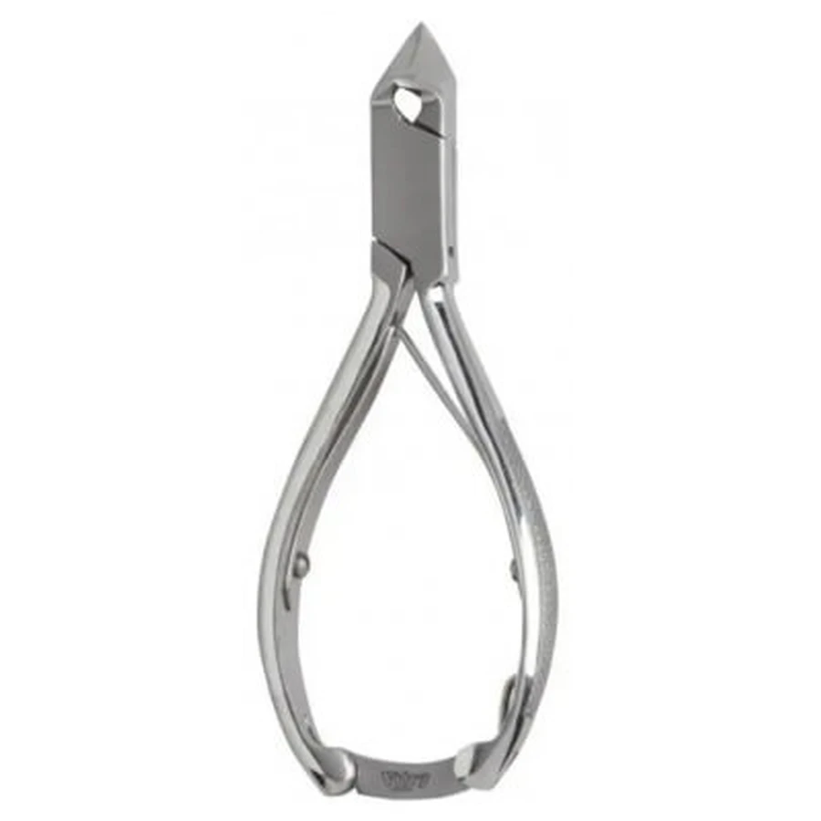 Cortauñas Vitry para pedicura, para uñas resistentes, de doble hoja, de acero inoxidable, 14 cm